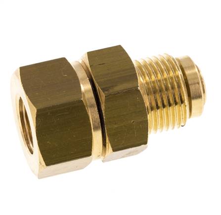 Hot water swivel joint, G 3/8"-G 1/4", brass, PN220