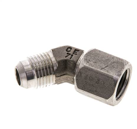 45° screw-in angle, UNF 9/16"-18 (JIC), V4A