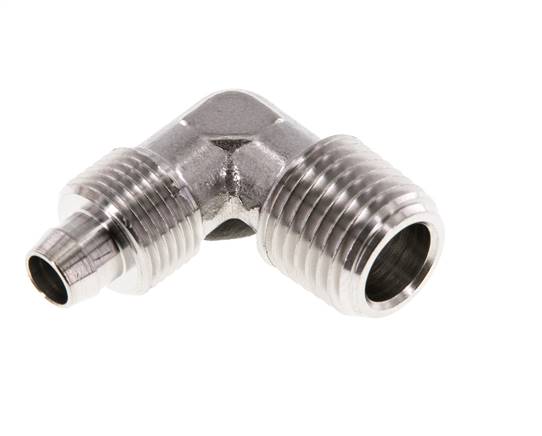 Winkel-Gewindestück R 1/4"-8x6mm, 1.4404 ohne Mutter