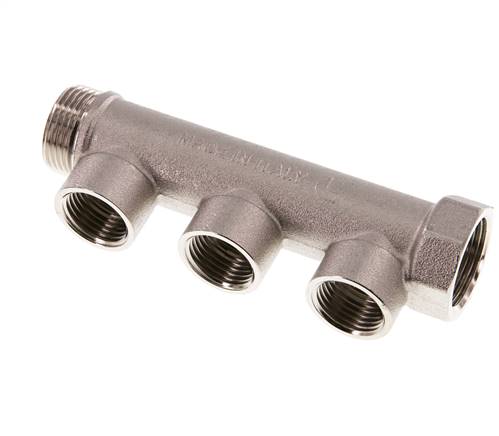 Distribution pipe G 3/4" (IT/AG), outlet 3x G 1/2" (IT)