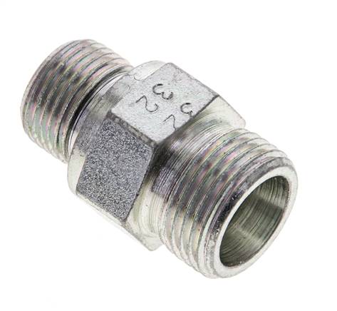 Raccord à bague coupante droite. G 3/8"-12 S (M20x1,5), sans écrou ni bague coupante, acier galvanisé