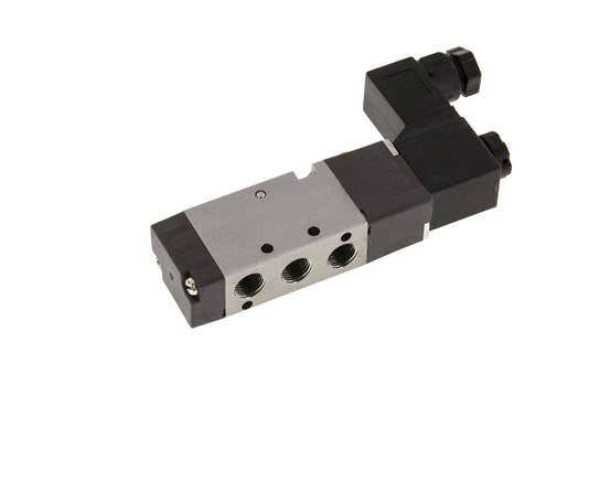 5/2-way solenoid valve, G 1/8", spring return, 24 V AC