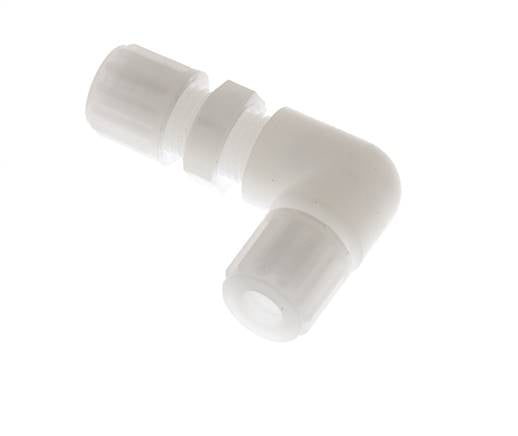 Elbow bulkhead screw connection 8x6mm, PVDF