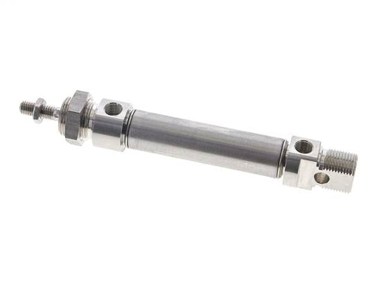 Cylindre ISO 6432, inox, piston 20mm, course 50mm