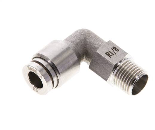 Elbow plug connection R 1/8"-6mm, IQS-ES LE/IQS-PVDF