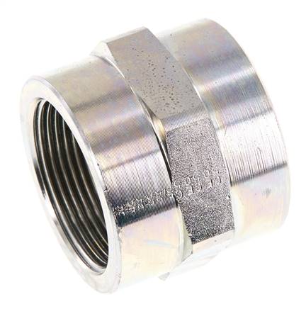 High-pressure sleeve G 1-1/2"-G 1-1/2", galvanized steel