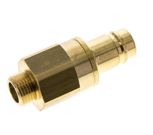 Coupling plug (NW15) G 1/2" (AG), brass