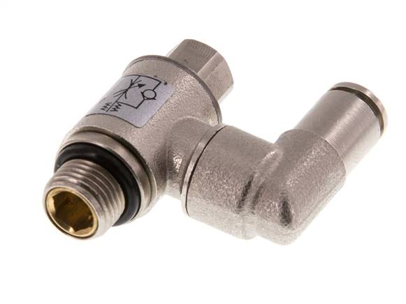 Throttle check valve G 1/8"-4mm, supply air regulating