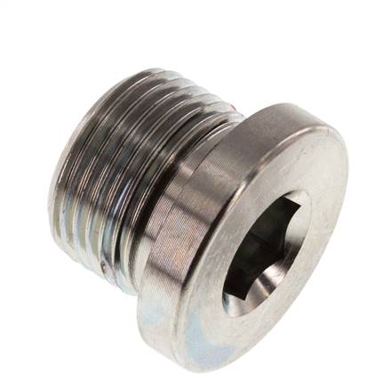 HD sealing plug inner socket. M 20x1.5, galvanized steel