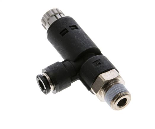 Régulateur de pression R 1/4"-6mm, sans manomètre, standard IQS