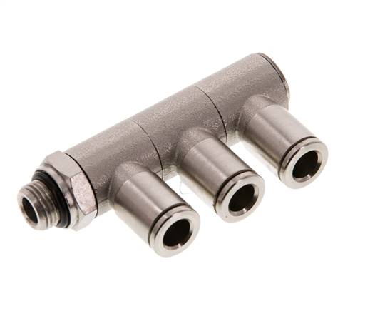 Distributeur multiple enfichable, 3 voies G 1/8"-6mm, IQS-MSV (standard)