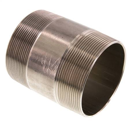 Pipe double nipple R 3"-100mm, 1.4571