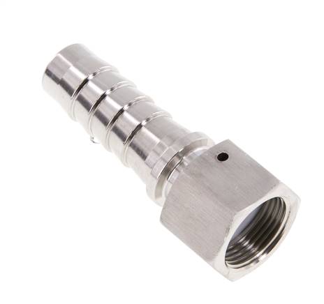 Hose nozzle, DIN EN 14423 G 3/4"-19x33mm, 1.4301