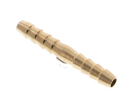 Hose connection pipe 6 (1/4")mm, brass, Eco-Line