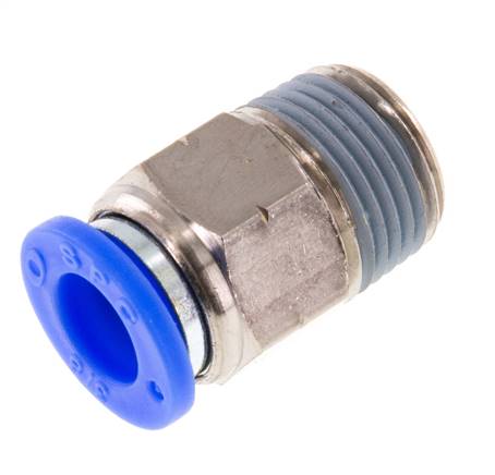 Straight plug connection NPT 3/8"-3/8" (9.52 mm), IQS-Inch