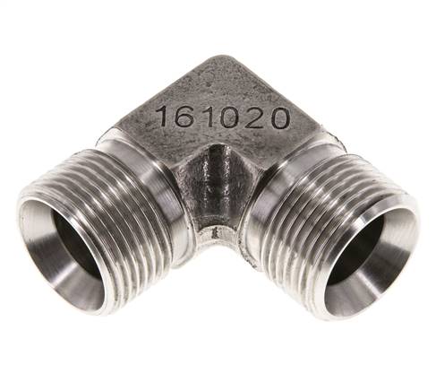 90°-Winkel, 60°Konus G 3/4"-G 3/4" (AG), V4A