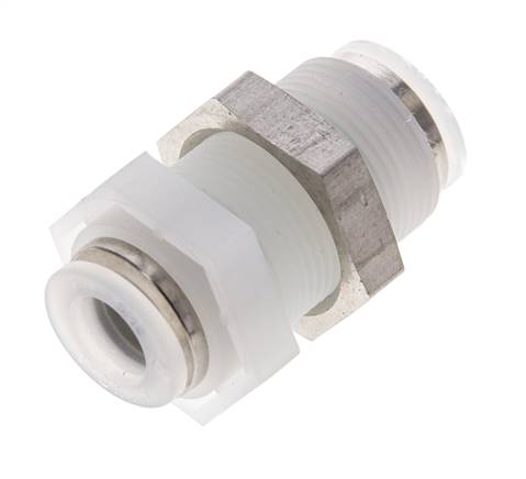 Bulkhead plug connection 8mm, IQS-PVDF