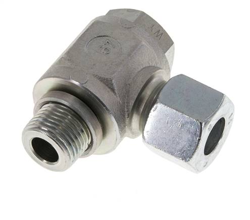 Raccord à vis pivotant coudé G 1/2"-14 S (M22x1,5), acier galvanisé