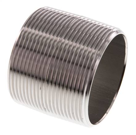 Rohrdoppelnippel R 2"-50mm, 1.4571