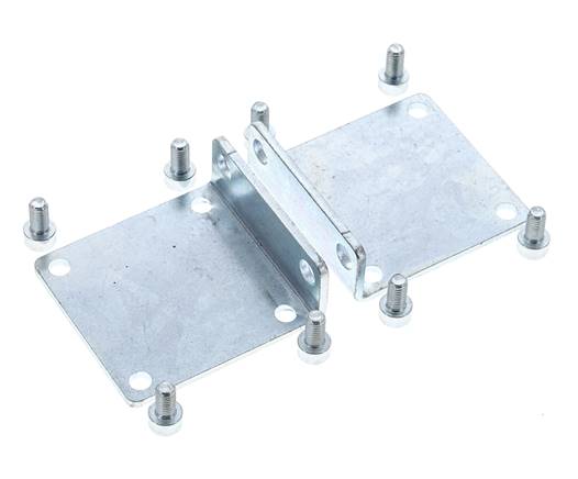 2 supports de pied pour vérins sans tige de 32 mm