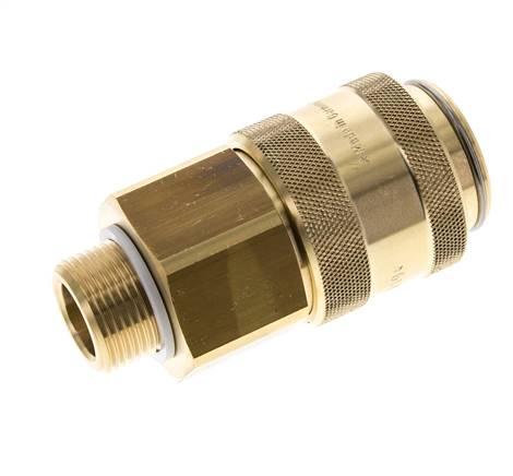 Coupling socket (NW19) G 3/4" (AG), brass