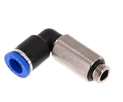 Elbow plug connection, long G 1/8"-8mm, IQS standard