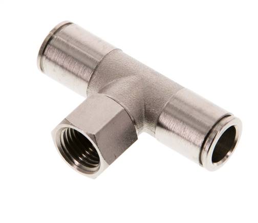 T-connector, female thread. G 1/4"-10mm, IQS-MSV (standard)