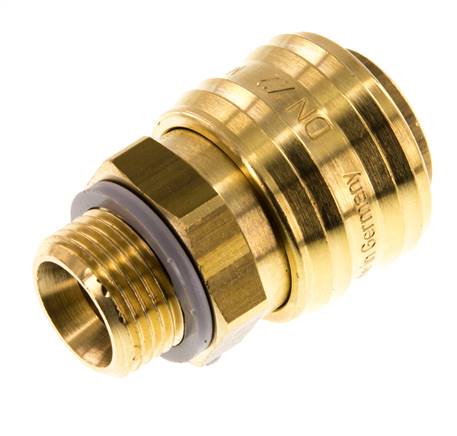 Coupling socket (NW7.2) G 3/8" (AG), brass