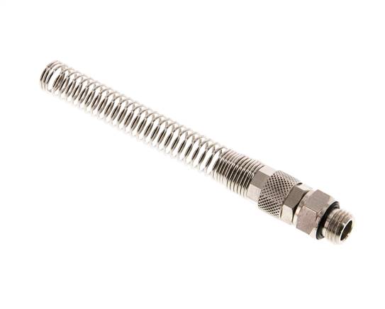 Raccord à vis droit G 1/4"-10x8mm avec protection contre le pliage