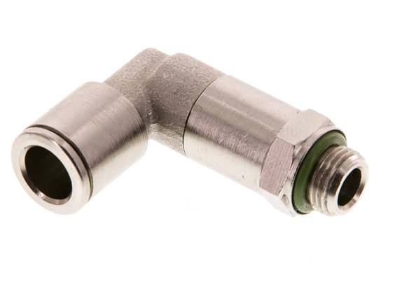 Elbow plug connection, long G 1/8"-8mm, IQS-MSV (high temperature)