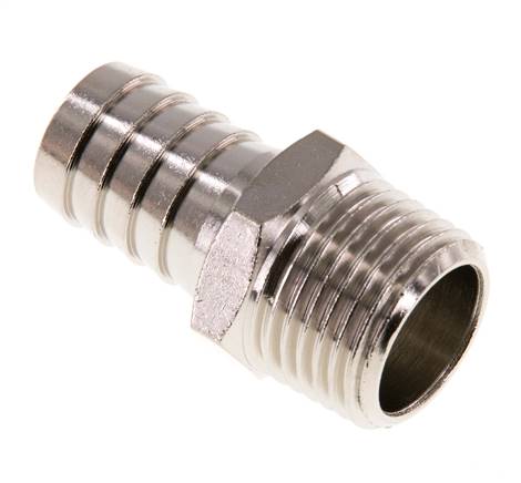 Threaded nozzle R 1/2"-16 (5/8")mm, nickel-plated brass