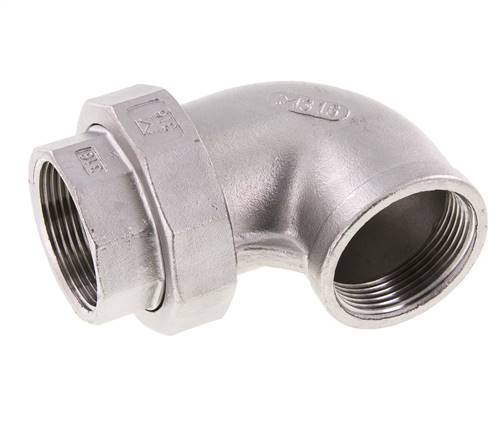 Elbow screw connection, conical sealing Rp 1-1/2" (IG)