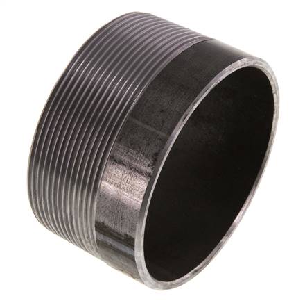 Welding nipple R 3"-50mm-88.9mm, ST 37, black steel