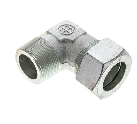 Vis à bague coupante d'angle. NPT 1-1/2"-38 S (M52x2), acier galvanisé