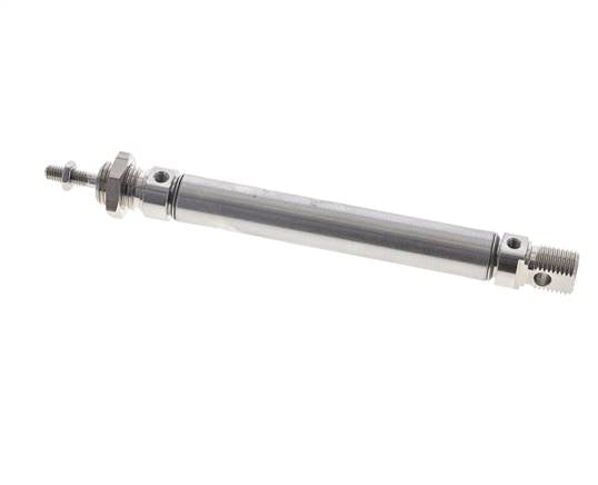 Cylindre ISO 6432, inox, piston 16mm, course 80mm