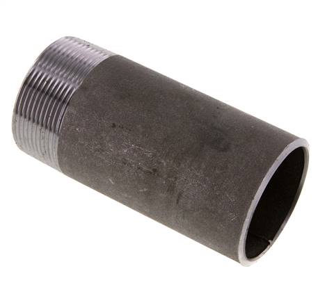 Welding nipple R 2"-120mm-60.3mm, ST 37, black steel