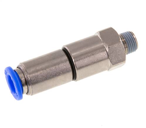 Straight quick-screw fitting R 1/8"-8mm, IQS standard