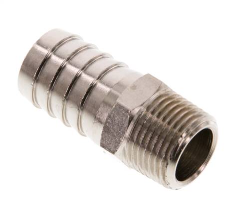 Threaded nozzle R 3/8"-16 (5/8")mm, nickel-plated brass