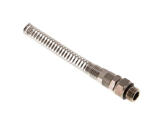 Raccord à vis droit G 1/4"-8x6mm avec protection contre le pliage