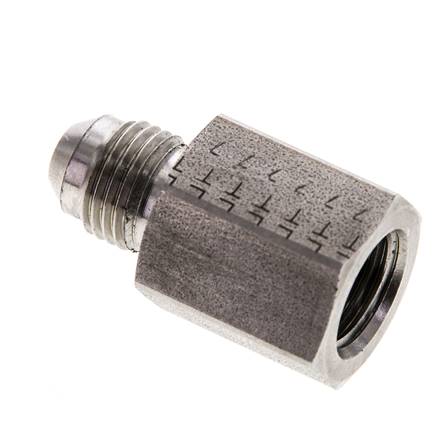 Mamelon réducteur UNF 1/2"-20(JIC-AG)-G 1/4"(IG), 1.4571