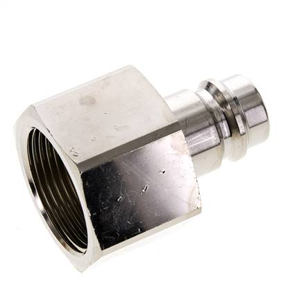 Coupling plug (NW19) G 1-1/4" (IG), nickel-plated brass