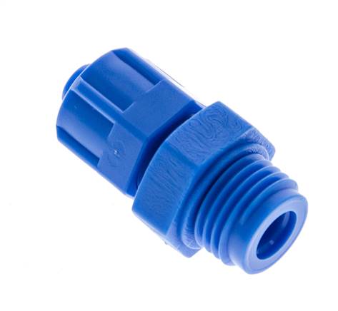 Raccord à vis droit G 1/4"-8x6mm, plastique (POM)