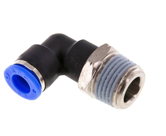 Elbow plug connection NPT 1/2"-3/8" (9.52 mm), IQS-Inch