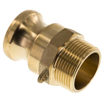 Kamlock plug (F) R 1-1/4" (AG), brass