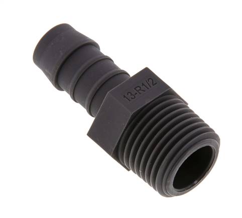 Threaded nozzle R 1/2"-13 (1/2")mm, PA 6