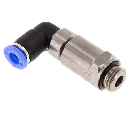 Raccord coudé à vis rapide G 1/4"-6mm, norme IQS