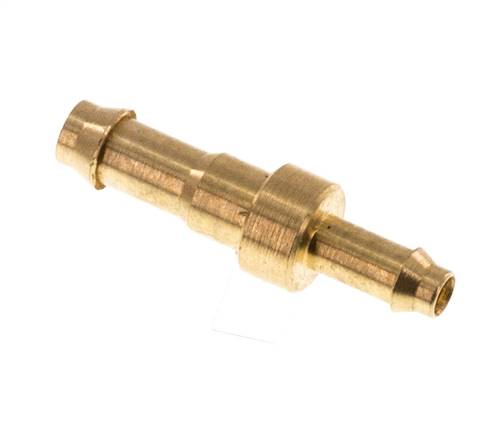 Straight plug connection 3mm-2mm inside, brass