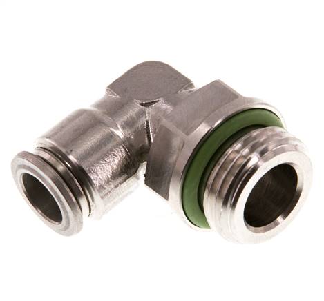 Elbow plug connection, pos. G 1/2"-10mm, IQS stainless steel