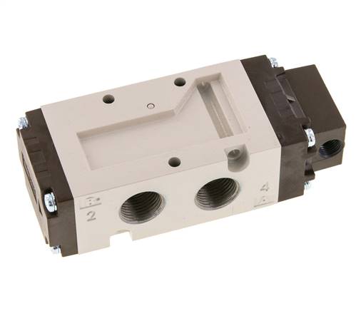 Vanne pneumatique 5/2 voies, G 3/8", rappel par ressort