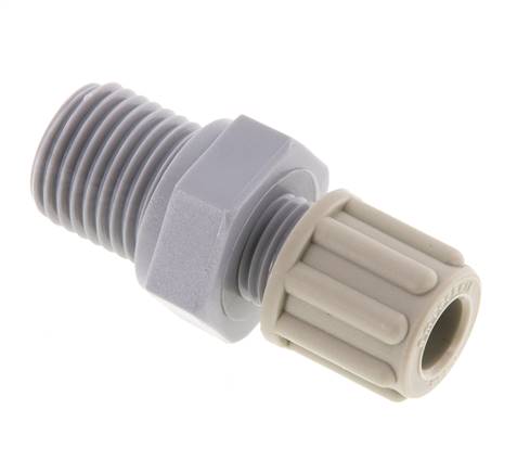 Straight screw connection G 1/4"-6x4mm, PA